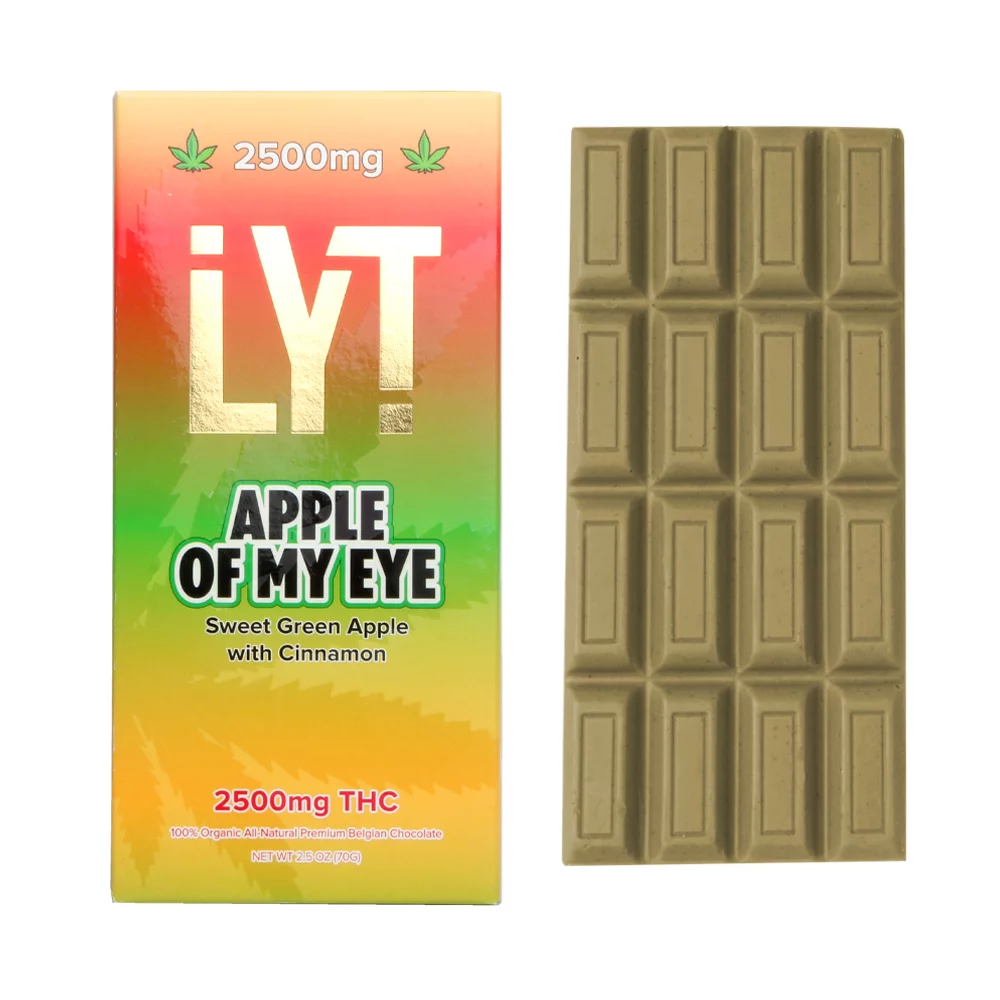 LYT_apple_of_my_eye_sweet_green_apple_with_cinnamon_2500mg_THC.webp LYT Apple of My Eye Chocolate Bar 2500mg - Image 1