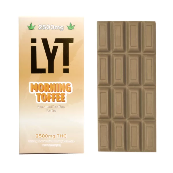 LYT_morning_toffee_2500mg_THC-600x600-1.webp Lyt Morning Toffee Chocolate Bar 2500mg - Image 1